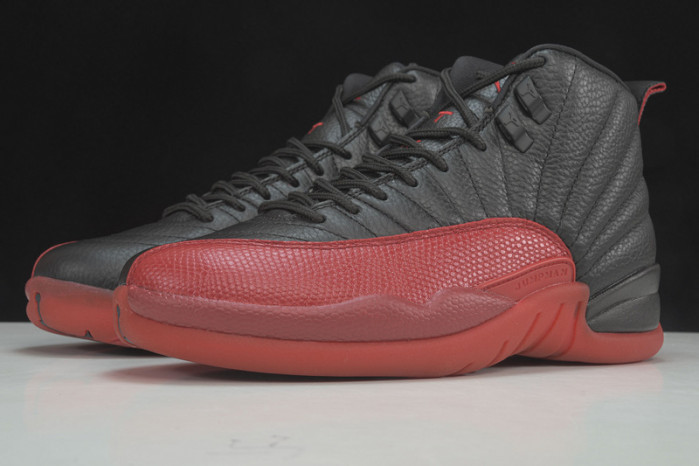 AIR JORDAN 12 “FLU GAME” Black/Varsity Red mens 130690-002