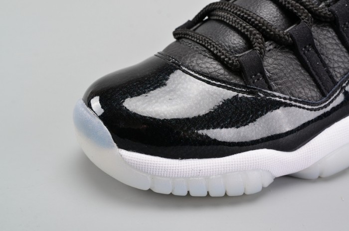 AIR JORDAN 11 RETRO BG (GS) "72-10" black womens 378038-002