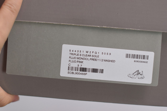 BL TRIPLE S TRAINERS CLEAR SOLE BLUE ADN RED 541624 W09O1 2132