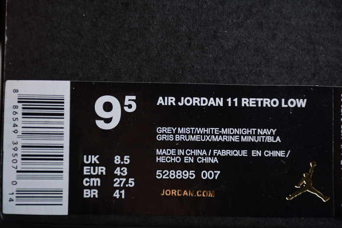 Air Jordan Retro 11 Low “Legend Blue”AJ11 528895-007