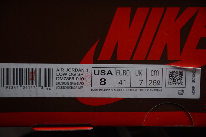 Air Jordan 1 Low Fragment x Travis Scott DM7866-010