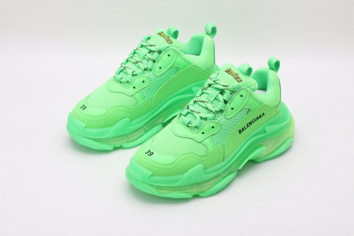 BL Triple S Neon Green - 541624 W09OL 3801