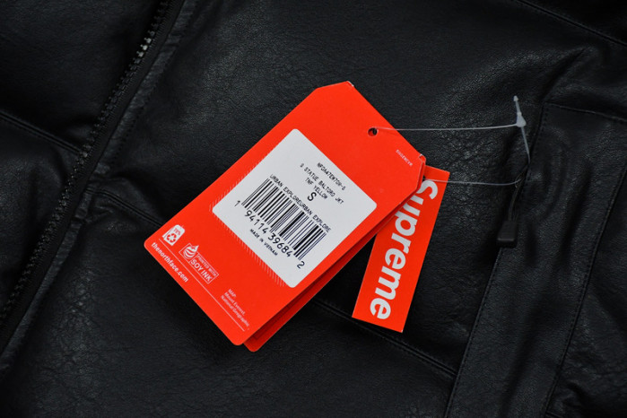 S*p*e x the n0*h f**e 17fw leather nuptse jacket