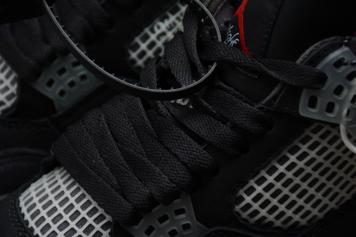 OW x Air Jordan 4 “Bred” CV9388-001