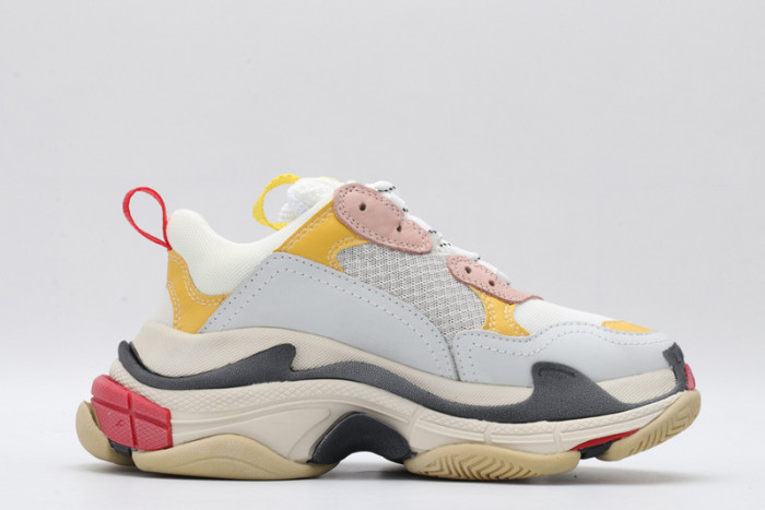 BL Triple S Cream Yellow Red 490672 w09O5 9035
