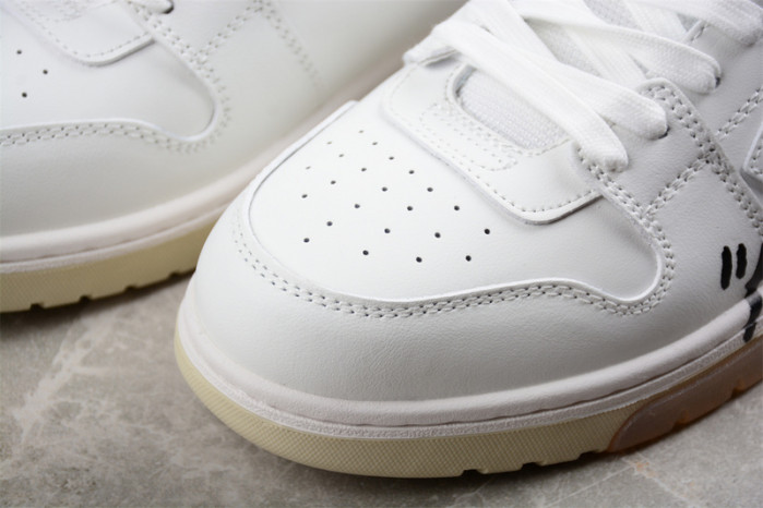 OFF-WHITE Out Of Office OOO Low Tops For Walking White Black Low OW-44