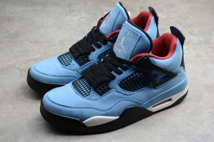 Travis Scott x Air Jordan 4 “Houston Oilers” University Blue 308497-406