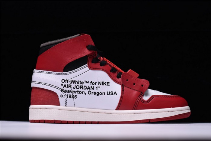 OW Air Jordan 1 Retro Chicago The Ten AA3834-101