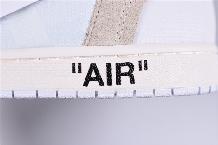 OW Air Jordan 1 Retro High White AQ0818-100